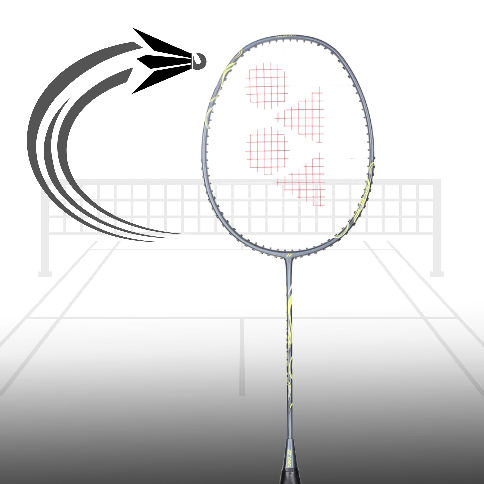 Yonex Astrox Lite 45i Strung Badminton Racquet 5U4 | Head-Heavy Graphite Frame with ISOMETRIC Technology, Slim Shaft & Power Smash Performance - Best Price online Prokicksports.com