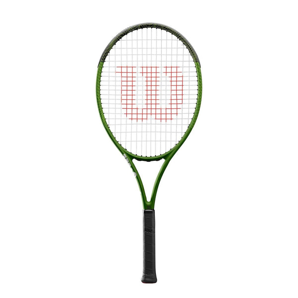Wilson WR125210U Blade Feel Comp Junior Strung Tennis Racquet, Green – 26 inch, 100 sq.in Head, 250g, 16x19, Fused Composite | For Ages 9–12