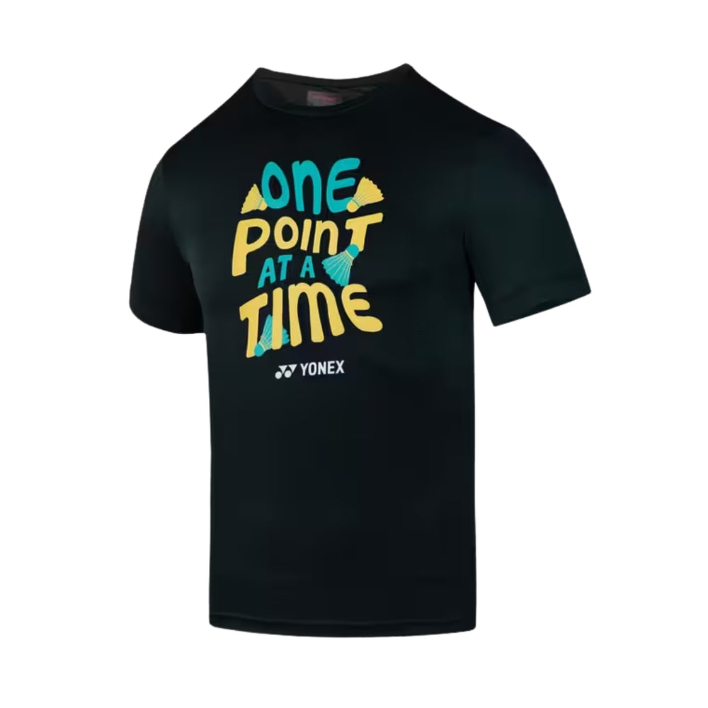Yonex 3047 Men’s Round Neck T-Shirt | Lightweight Polyester Fabric with TruDry Moisture-Wicking & Breathable Comfort for Sports and Training