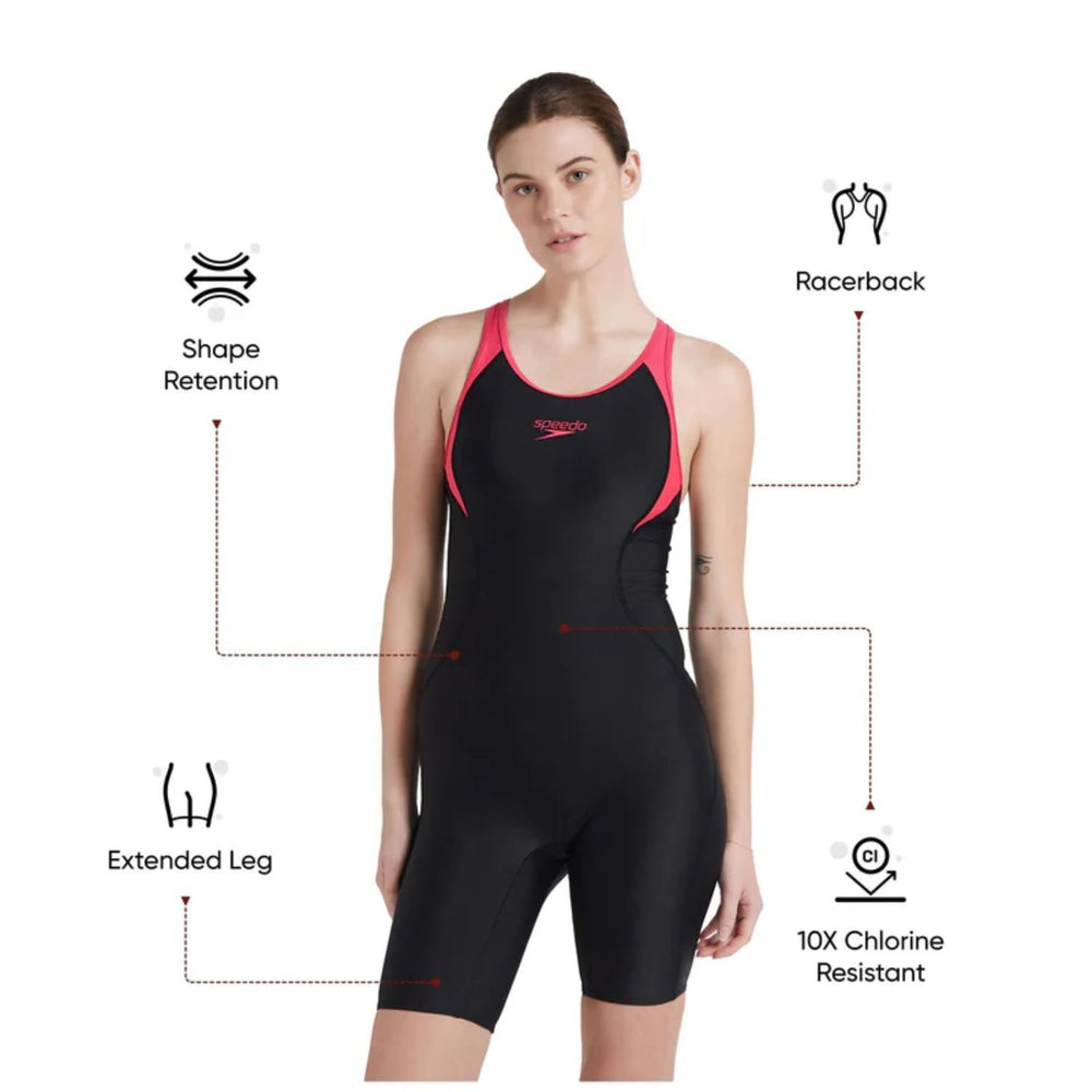 Speedo Women’s Endurance 10 Essential Panel Racerback Legsuit – Performance Swimwear