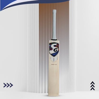 SG Jemi 4.0 English Willow Cricket Bat - SH | Lightweight Profile with Thick Edges, Mid Sweet Spot & Powerful Stroke Play - Best Price online Prokicksports.com