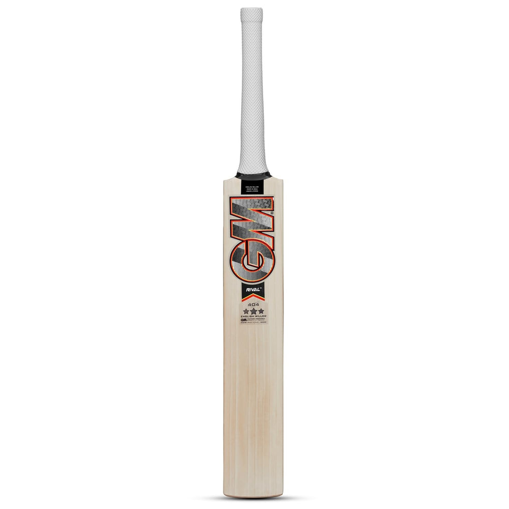 GM Rival 404 English Willow Cricket Bat – SH (Short Handle), Lightweight Power Bat for Leather Ball Cricket - Best Price online Prokicksports.com