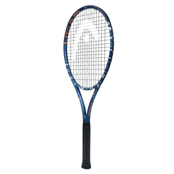 Head MX Spark Comp Petrol Strung Tennis Racquet (Grip 3 - 4 3/8), Navy | Lightweight 270g Racquet for Intermediate Players