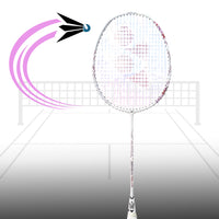 Yonex Astrox 02 Ability Strung Badminton Racquet – 4U4 (White/Pink) | Head-Heavy Power with Flexible Shaft & ISOMETRIC Frame - Best Price online Prokicksports.com