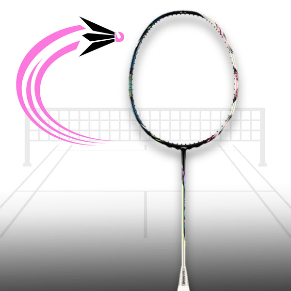 Li-Ning Halbertec 9000 Power Unstrung Badminton Racquet - Larkspur/Base Station Meal | Professional Badminton Racquet