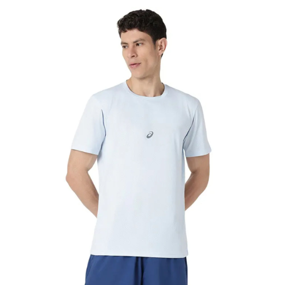 ASICS Piping Detail SS Top for Men | Round Neck Sports T-Shirt