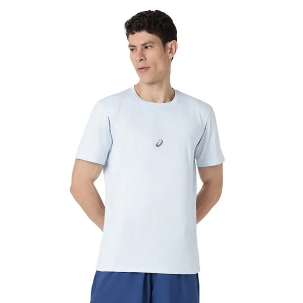 ASICS Piping Detail SS Top for Men | Round Neck Sports T-Shirt