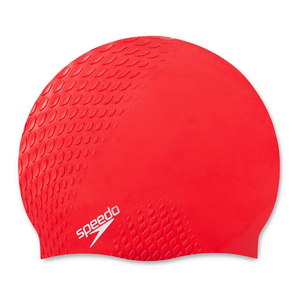 Speedo Bubble Active+ Silicone Swimming Cap – Adult | Bubble Texture Design, Snag-Free Fit, Chlorine Protection & Durable Stretch Comfort