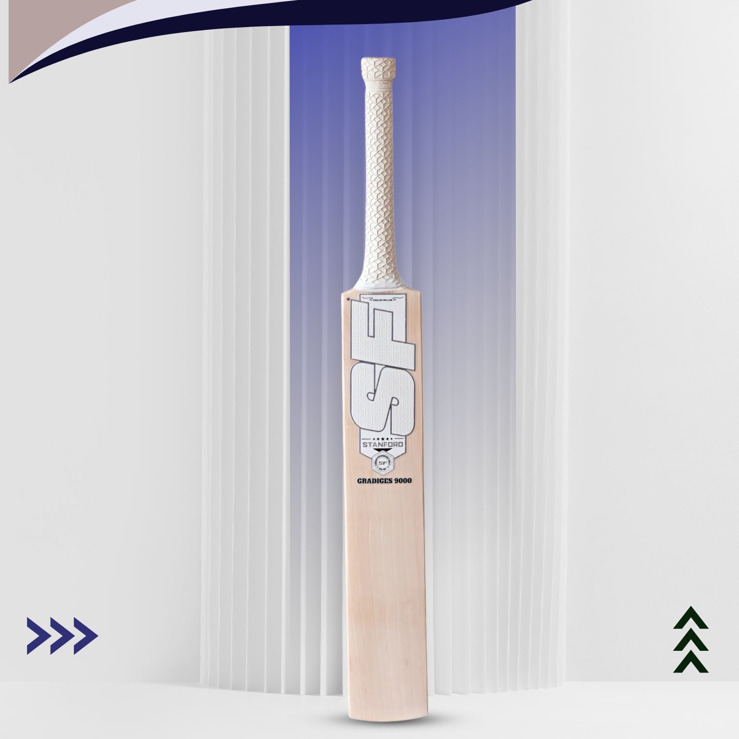 SF Gradiges 9000 English Willow Cricket Bat - SH | Premium Grade Willow with Thick Edges, Mid Sweet Spot & Professional Performance - Best Price online Prokicksports.com