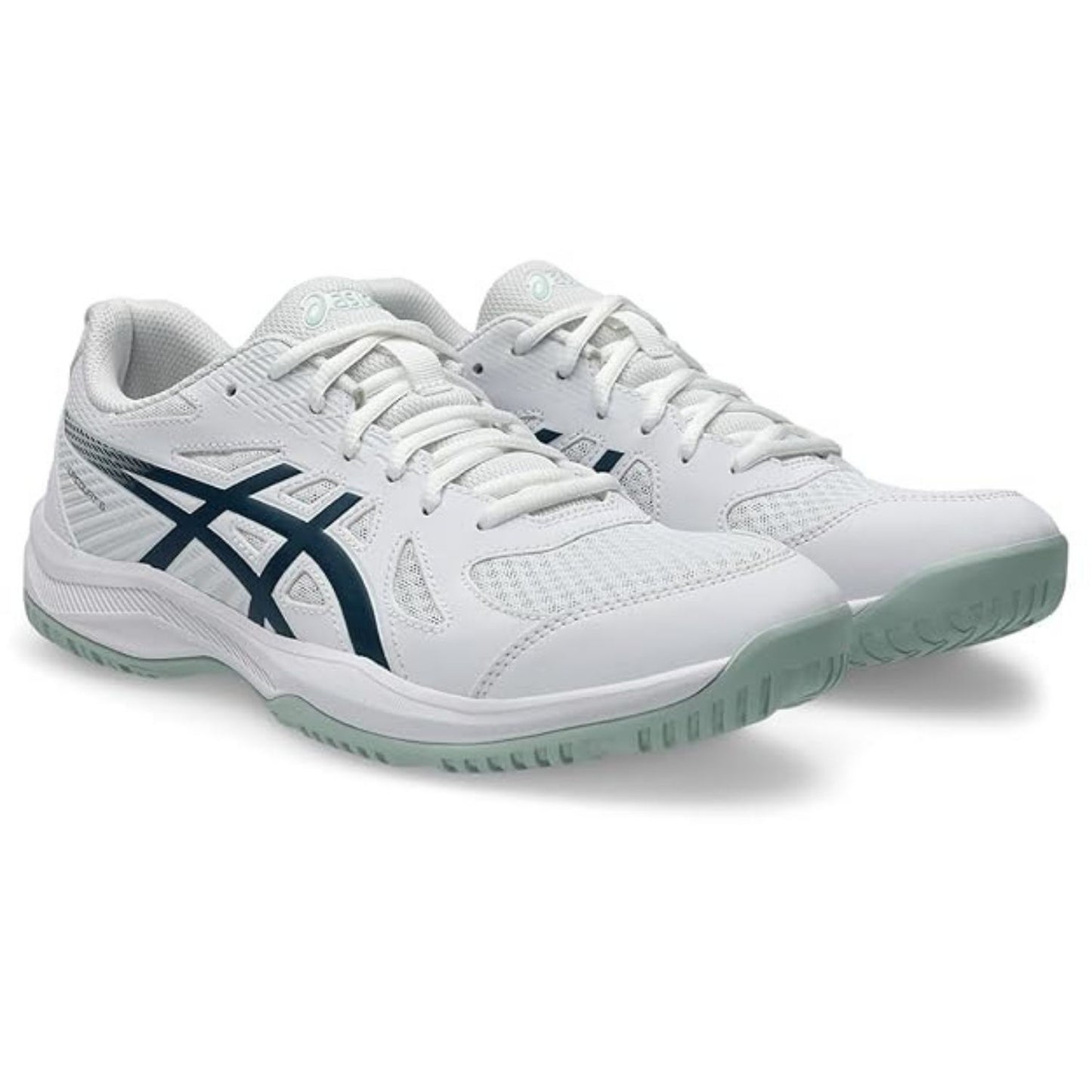 ASICS Upcourt 6 Men’s Badminton Shoes – Lightweight Indoor Court Footwear with Mesh Upper, EVA Cushioning & Non-Marking Rubber Sole for Grip and Comfort