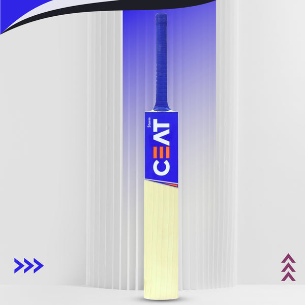 CEAT Storm English Willow Cricket Bat, Short Handle | Grade 3/4 Willow with Thick Edges & Power Hitting Profile