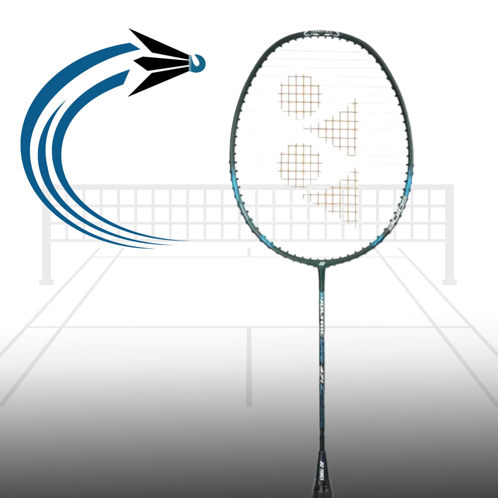 Yonex Voltric Lite 47i Unstrung Badminton Racquet, Black/Blue (5U4) | Head-Heavy Power Frame with Tri-Voltage System & Lightweight Control