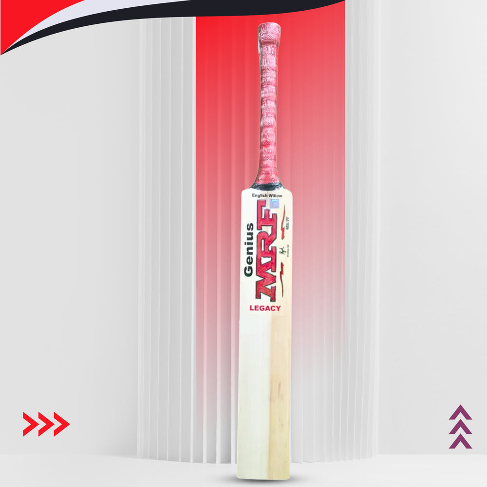 MRF Genius Legacy English Willow Cricket Bat | Premium Grade English Willow with Thick Edges & Professional Stroke Play