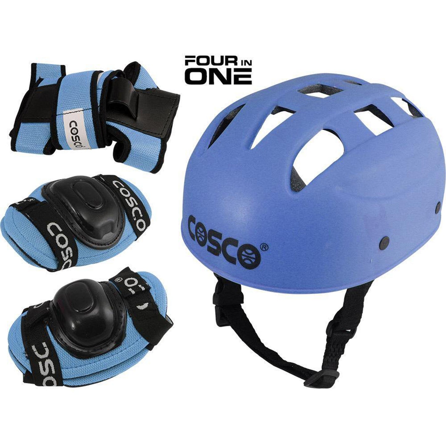 Cosco 4-in-1 Junior Protective Kit (Multicolor) - Best Price online Prokicksports.com