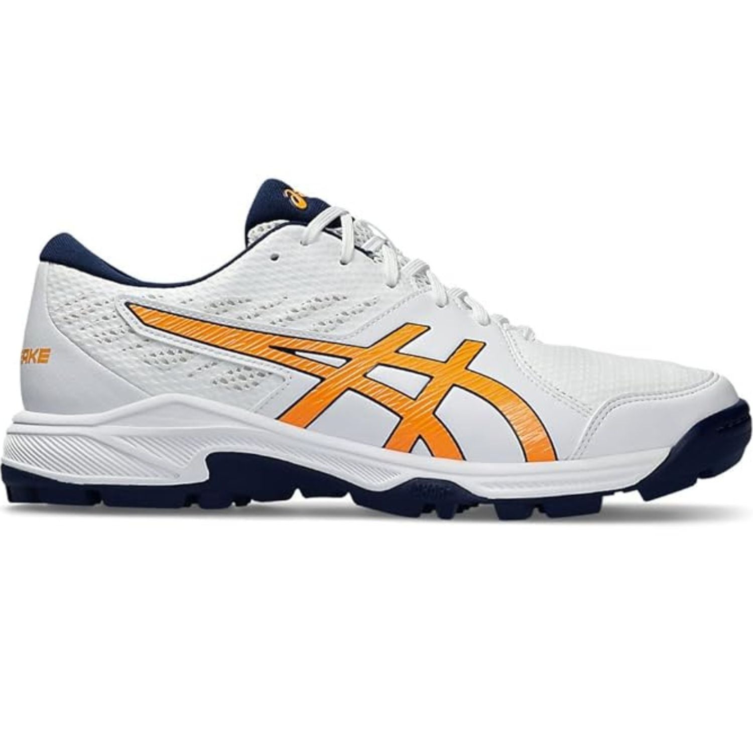 ASICS Gel-Peake 2 Cricket Shoes (Men) | Rubber Outsole | Breathable Mesh | Rearfoot GEL Cushioning | White/Atlantis Blue - Best Price online Prokicksports.com