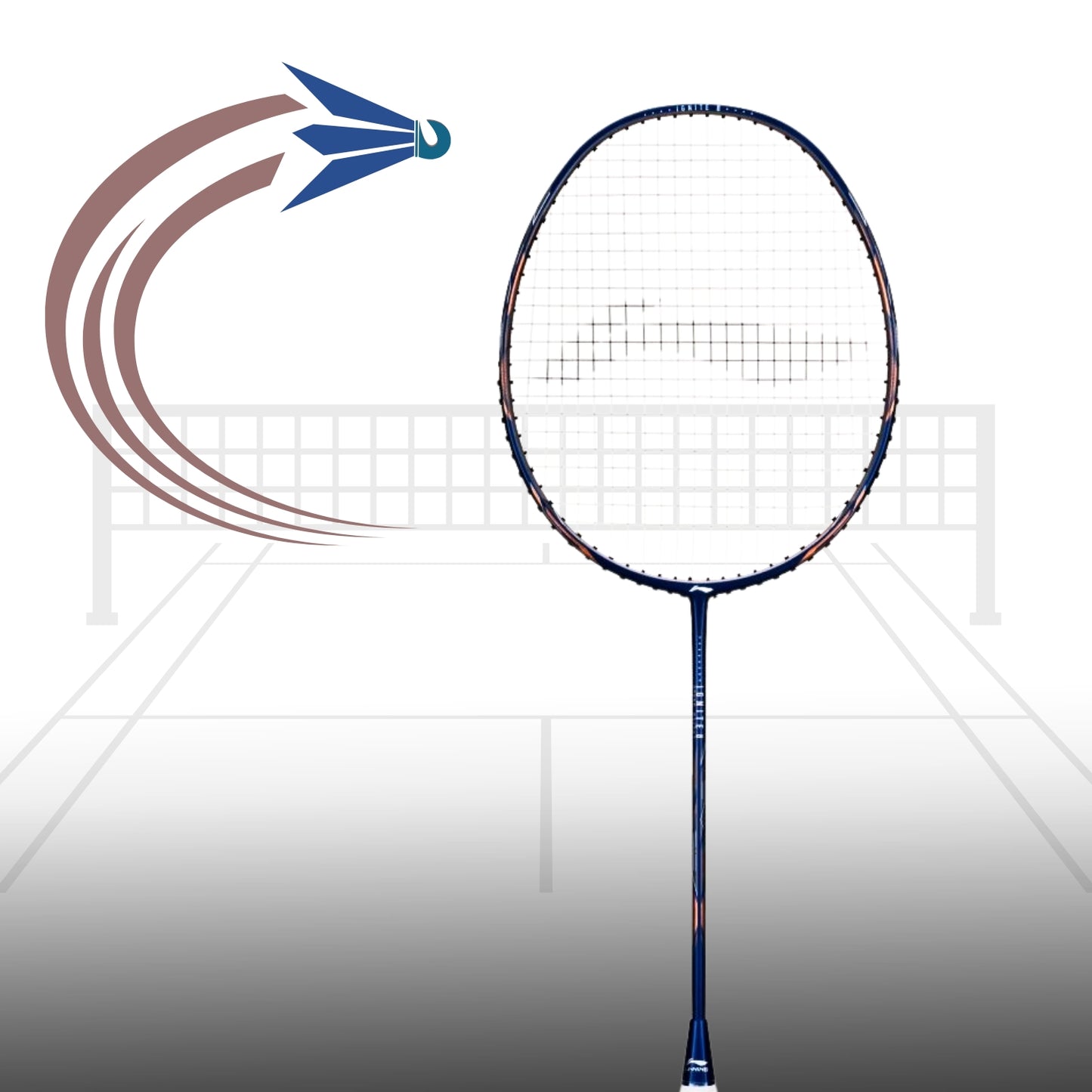 Li-Ning Ignite 8 Unstrung Badminton Racquet 5U6 | Head-Heavy Carbon Fibre Frame with AeroTec Beam & TB Nano Technology for Attacking Play - Best Price online Prokicksports.com