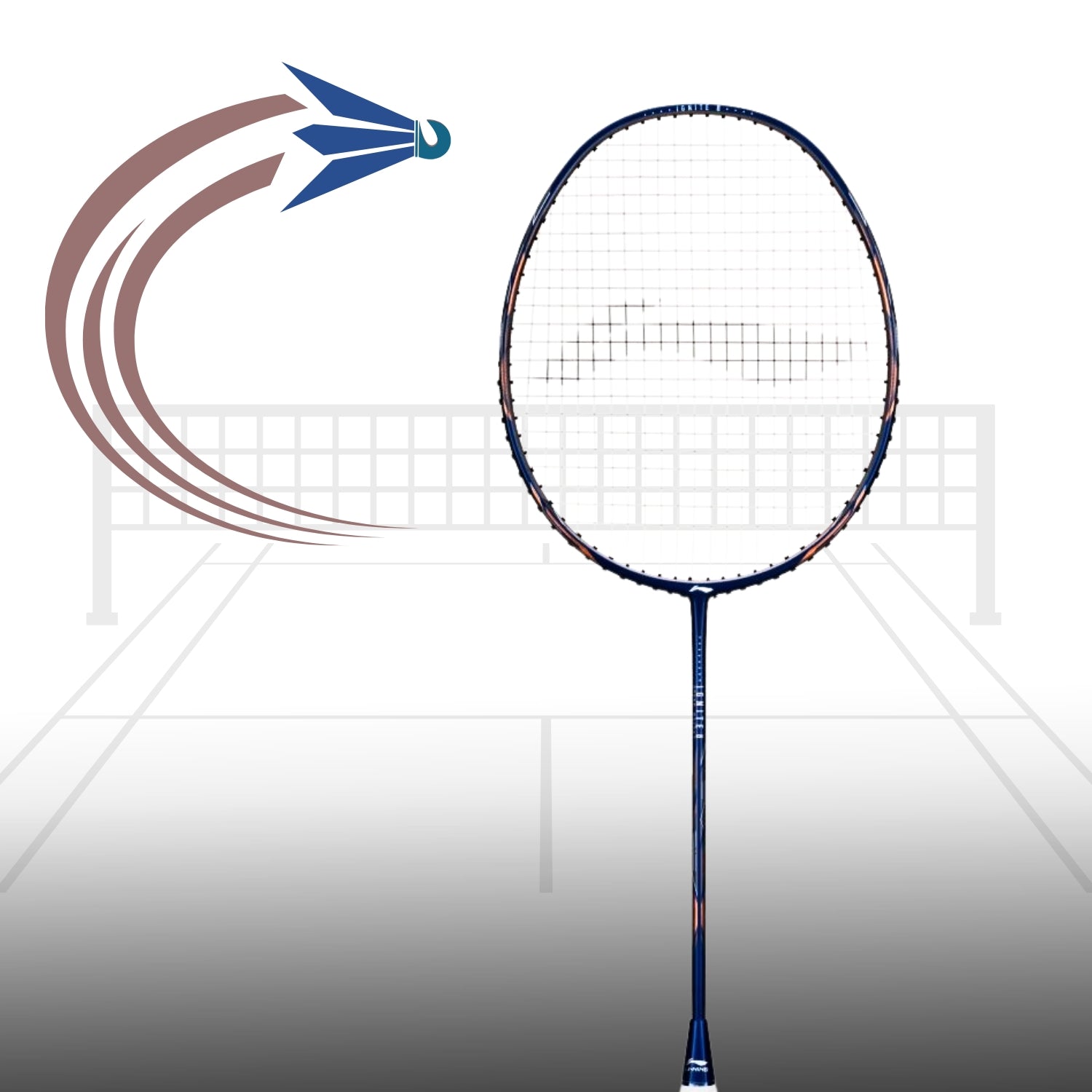 Li-Ning Ignite 8 Unstrung Badminton Racquet 5U6 | Head-Heavy Carbon Fibre Frame with AeroTec Beam & TB Nano Technology for Attacking Play - Best Price online Prokicksports.com