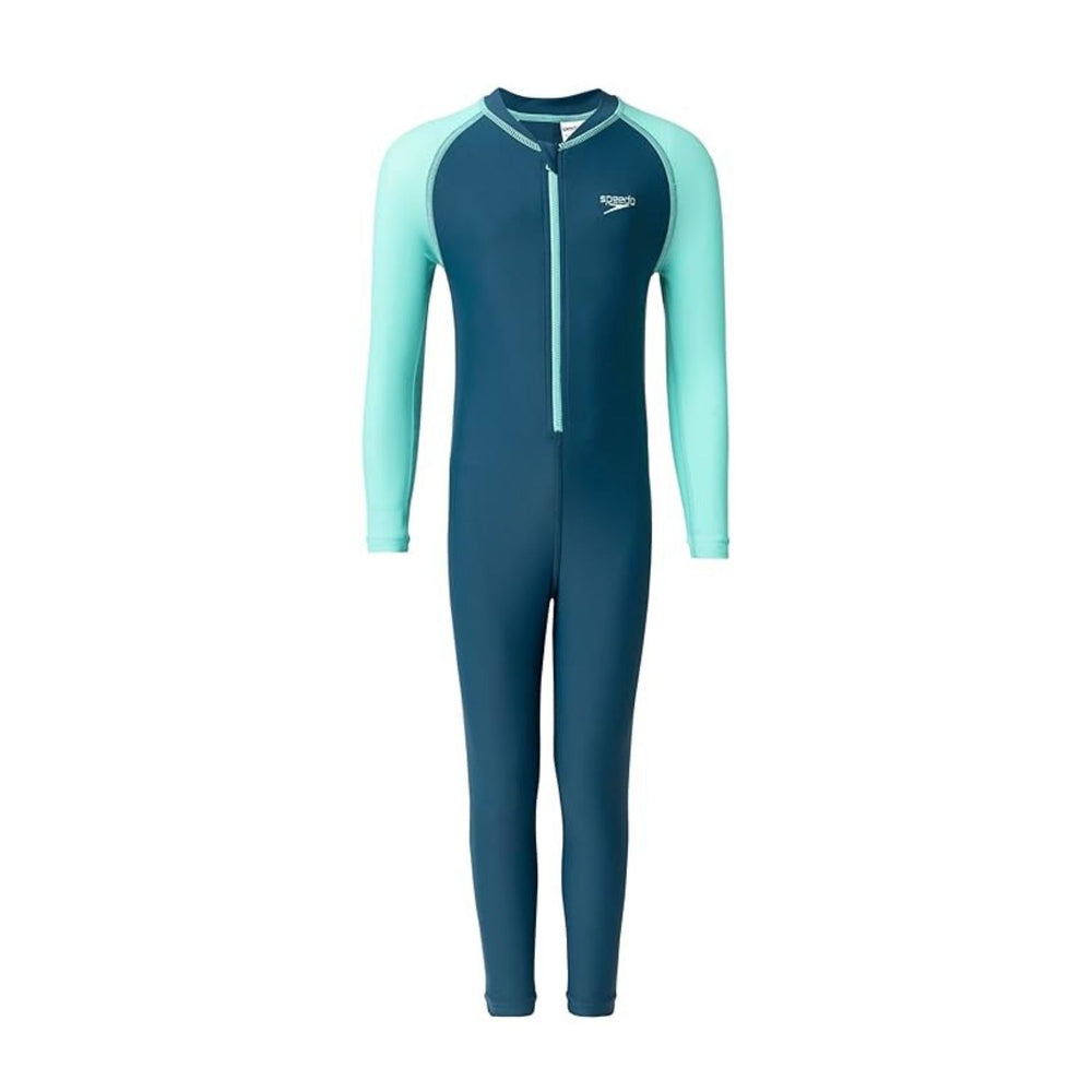 Speedo Boy’s Recycled Endurance10 All In One Suit – UPF 40+ Full‑Coverage Sunsuit with Front Zip