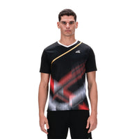 Hundred HBTS-5M266 V-Neck Badminton T-Shirt – Men Quick Dry Lightweight Sports Tee for Badminton, Training & Fitness - Best Price online Prokicksports.com