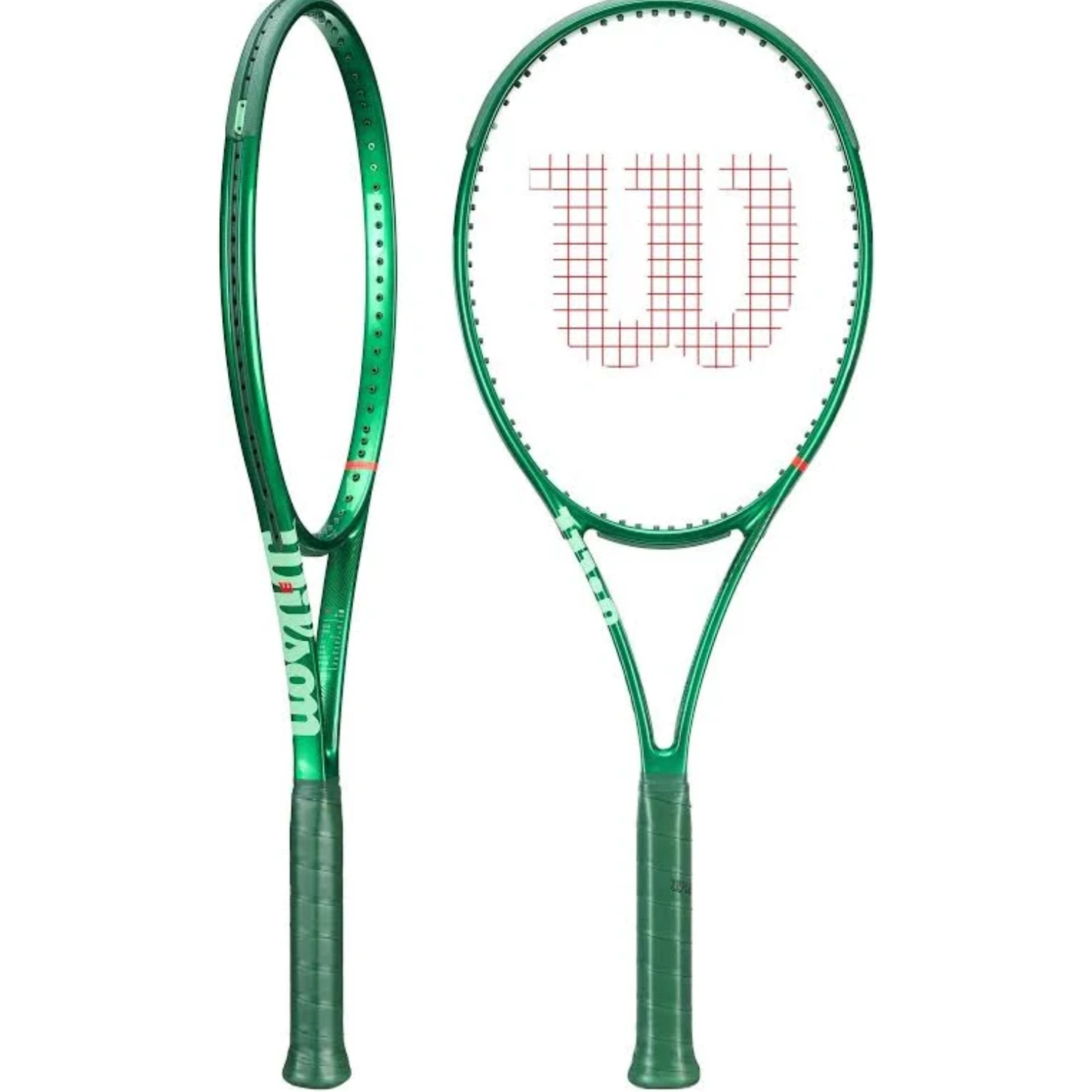 Wilson Blade 100 Pro V10 Unstrung Tennis Racquet | Extended Reach Championship Green Control Racquet