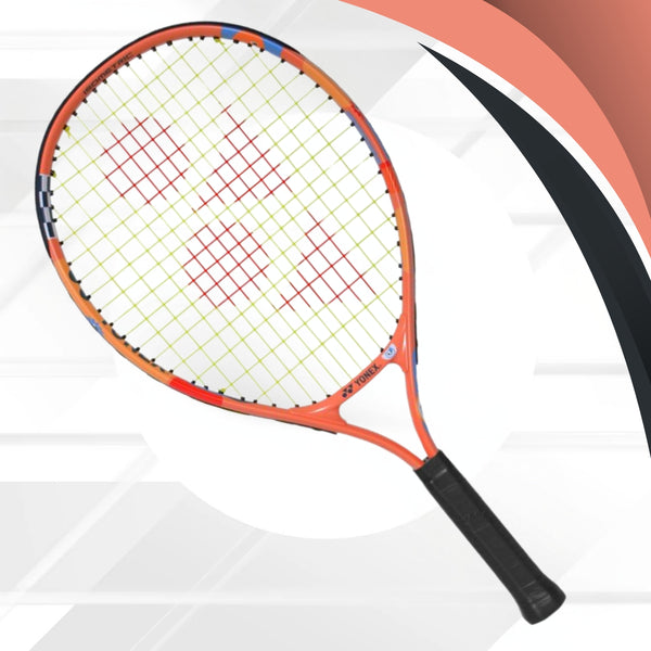 Yonex JR 21 Strung Tennis Racquet – Junior Aluminium Frame with ISOMETRIC Head Shape for Kids Beginners (185g, G4 5 3/8)