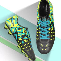 Vector X Men's Synthetic Acura Football Shoes – Lightweight Football Boots with Durable Grip Sole for Turf & Ground Play, Black/Green - Best Price online Prokicksports.com