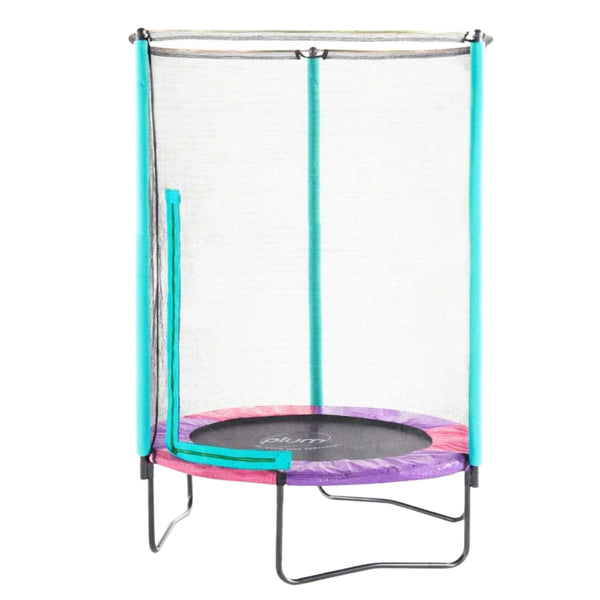 Plum Junior Trampoline & Safety Enclosure 4.5ft | Kids Outdoor Jumping Trampoline with Net Protection | Model 30200