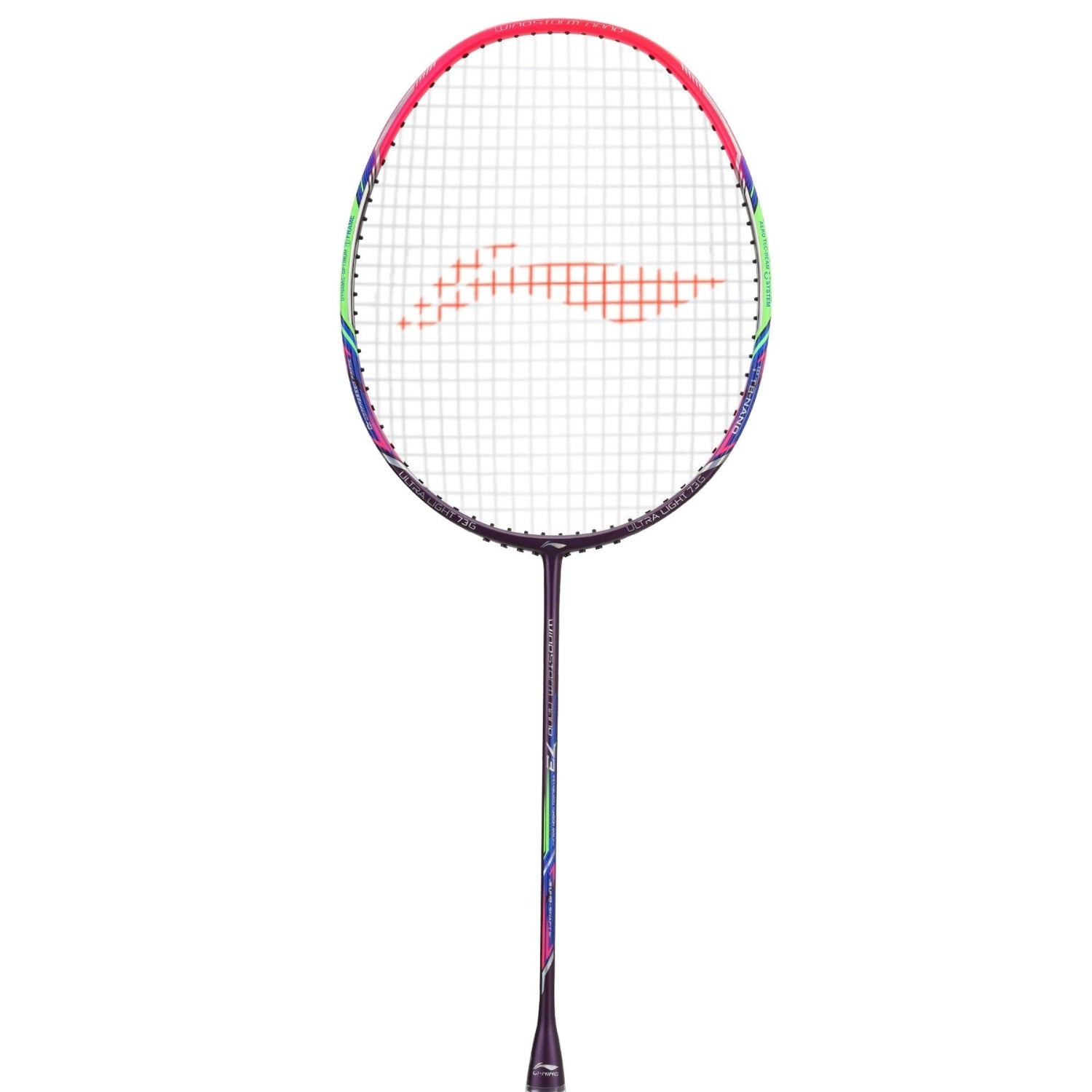Li-Ning Windstorm Nano 73 Professional Badminton Racquet Unstrung Dark Purple/Pink - Best Price online Prokicksports.com