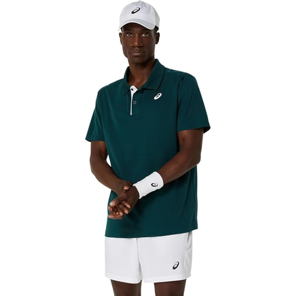 ASICS Court Polo Men T-Shirt Roundneck | Breathable & Stylish Sports Polo Tee - Best Price online Prokicksports.com