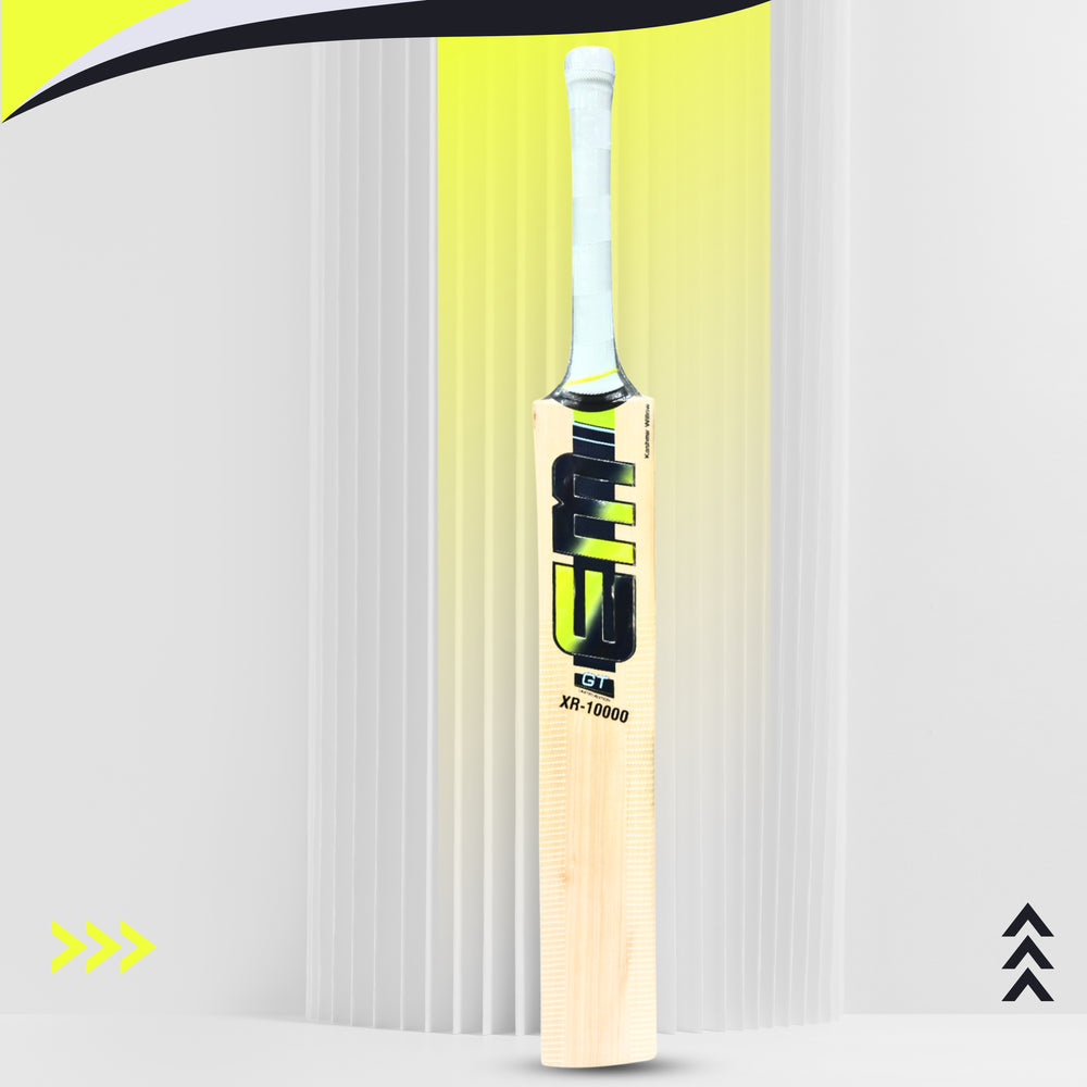 EM GT XR 10000 Kashmir Willow Cricket Bat – Size 4 | Lightweight Junior Bat with Thick Edges & Balanced Pickup