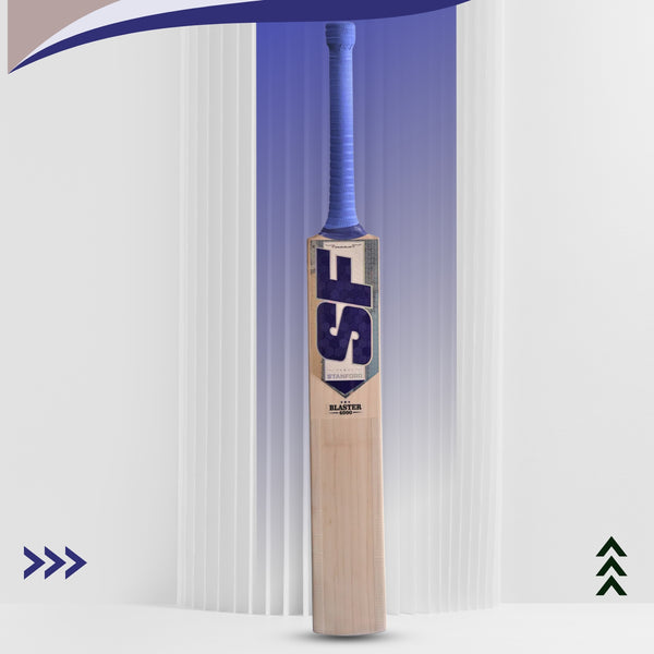 SF Blaster 4000 English Willow Cricket Bat - SH | Premium Willow with Thick Edges, Mid Sweet Spot & Powerful Stroke Play