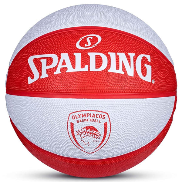 Spalding Euroleague Olimpia Milano Basketball – Size 7, Durable Rubber Cover, Official Euroleague Team Logo, Indoor/Outdoor Training & Match Ball