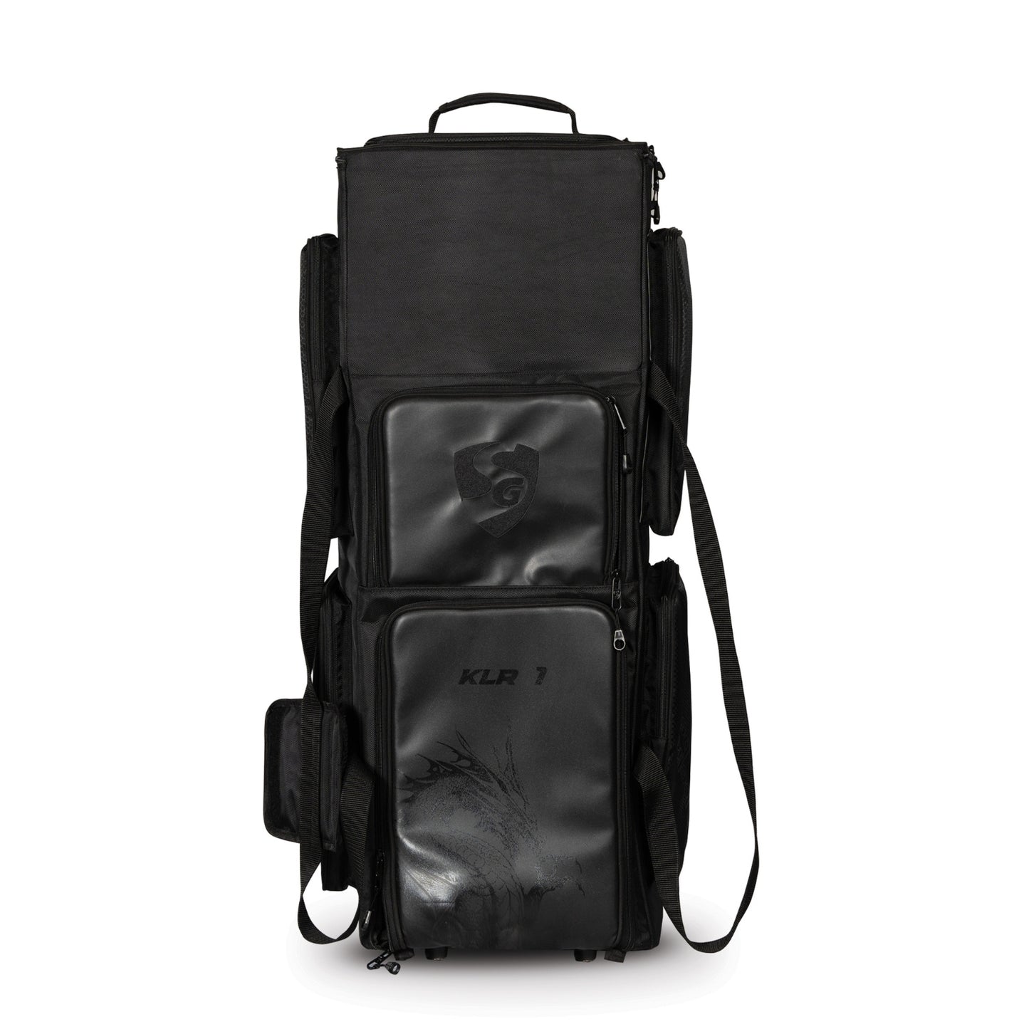 SG KLR Trunk Wheelie Cricket Kit Bag Large | Trolley Style Cricket Gear Bag with Wheels & Pull Handle | Heavy Duty Travel Kit Bag – Black - Best Price online Prokicksports.com