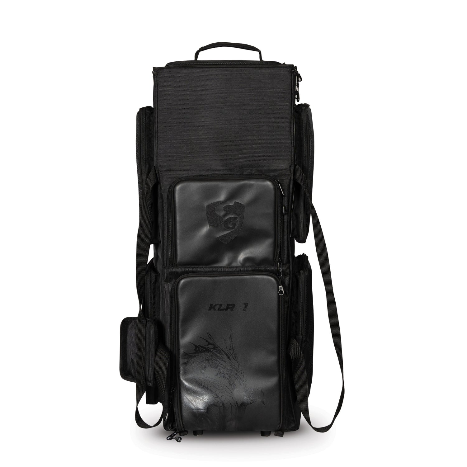 SG KLR Trunk Wheelie Cricket Kit Bag Large | Trolley Style Cricket Gear Bag with Wheels & Pull Handle | Heavy Duty Travel Kit Bag – Black - Best Price online Prokicksports.com