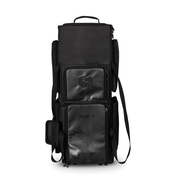 SG KLR Trunk Wheelie Cricket Kit Bag Large | Trolley Style Cricket Gear Bag with Wheels & Pull Handle | Heavy Duty Travel Kit Bag – Black