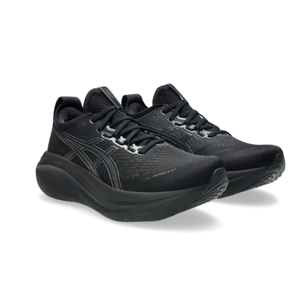 ASICS GEL-NIMBUS 27 Running Shoes (M) BLACK/GRAPHITE GREY | Premium Cushioned Neutral Running Shoes for Daily Training