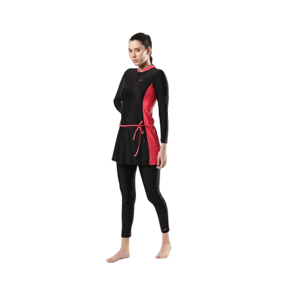 Speedo AF 2 Piece Full Body Suit Women’s | Full Coverage Swim Set with Chlorine-Resistant Fabric & Comfortable Fit
