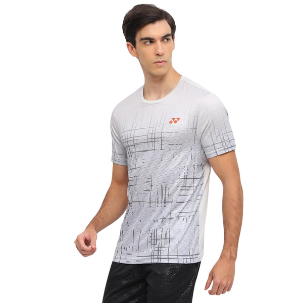 Yonex 2968 Men’s Round Neck T‑Shirt – TruDry Quick‑Dry Polyester Essentia 3 Badminton/Tennis Tee