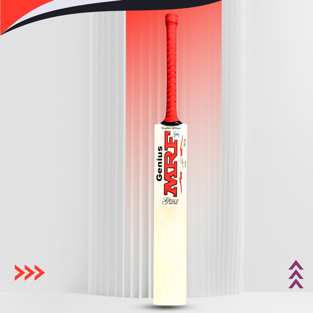MRF Grace Edition English Willow Cricket Bat | Grade A Willow with Balanced Pickup & Junior Performance