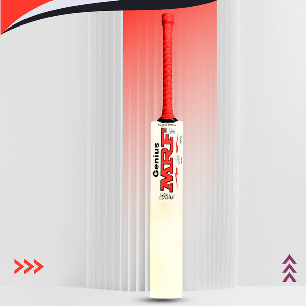 MRF Grace Edition English Willow Cricket Bat | Grade A Willow with Balanced Pickup & Junior Performance