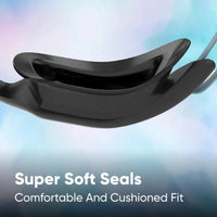 Speedo Hydropulse Swimming Goggles – Adult | Anti-Fog UV Protection Lenses with Wide Vision, Super Soft Seals & Adjustable Double Strap for Comfortable Swim Training
