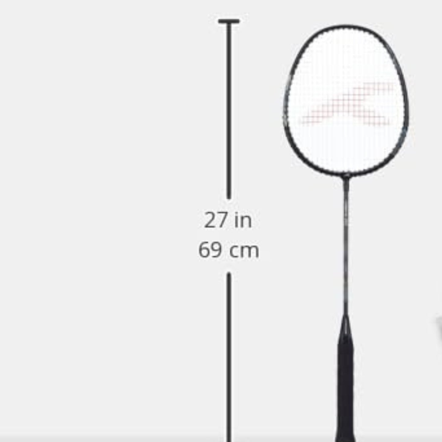 HUNDRED Powertek 200 Strung Badminton Racquet | Lightweight 95g | Head-Heavy Balance | Flexible Shaft | G5 Grip | Ideal for Intermediate Players - Best Price online Prokicksports.com