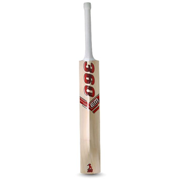 EM 360 Bold Kashmir Willow Cricket Bat – AB de Villiers 360 Range Grade‑1 Kashmir Willow Power Bat for Leather & Hard Tennis Ball
