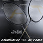 Hundred Powertek Star Strung Badminton Set (Pack of 2 Racquets) | Lightweight Aluminium Frame with Pre-Strung Strings, Full Cover & Shuttlecock Combo for Beginners - Best Price online Prokicksports.com