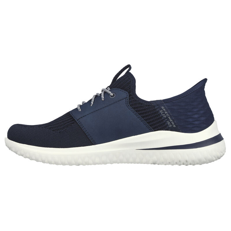 Skechers Slip‑ins Delson 3.0 – Lavell Men’s Running & Casual Sneaker Hands‑Free Entry with Heel Pillow™ | Air‑Cooled Memory Foam & Goga Mat Arch Support | Machine Washable - Best Price online Prokicksports.com