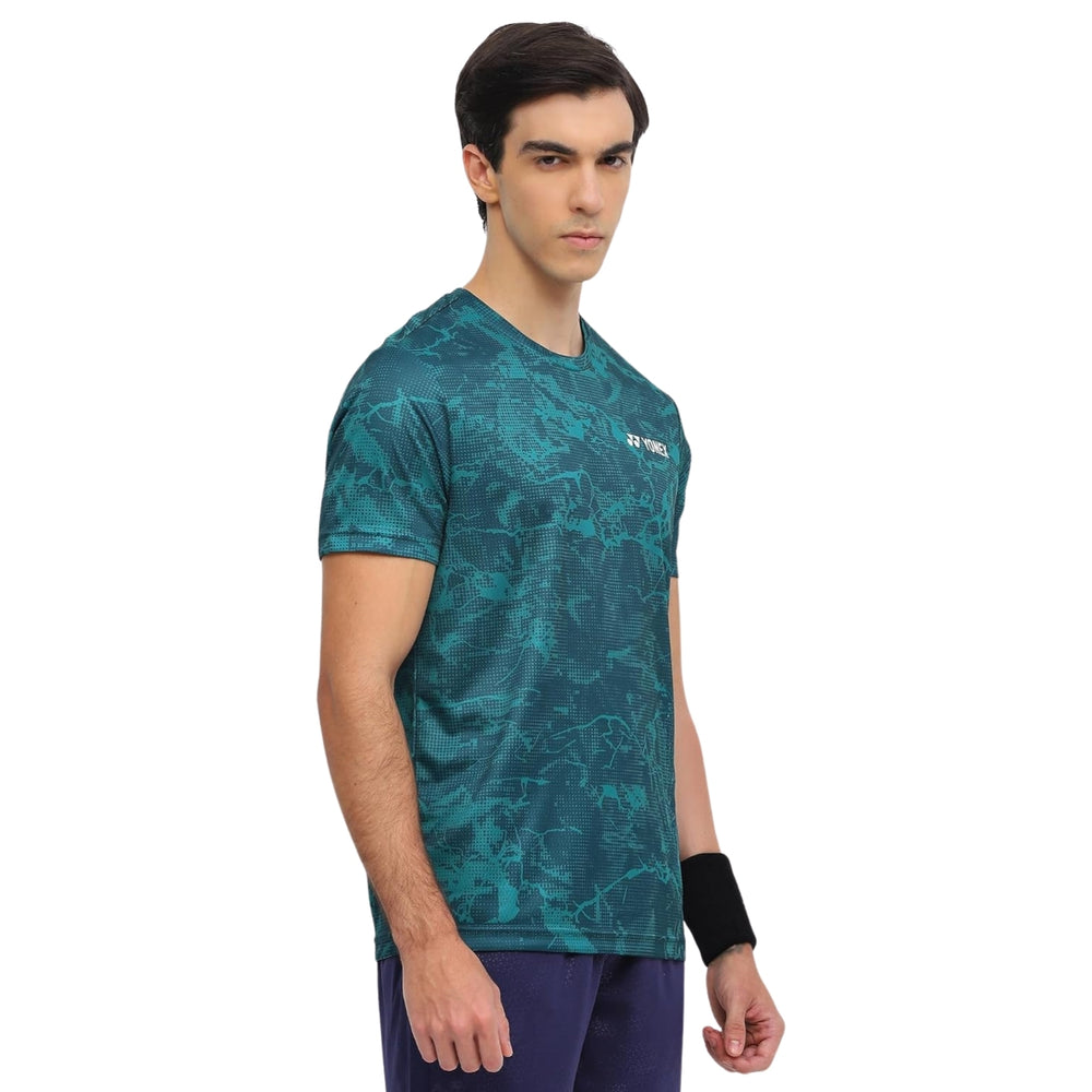 Yonex 2963 Men’s Round Neck T‑Shirt – TruDry Quick‑Dry Polyester, Lightweight & Breathable Essentia 3 Badminton/Tennis Tee - Best Price online Prokicksports.com