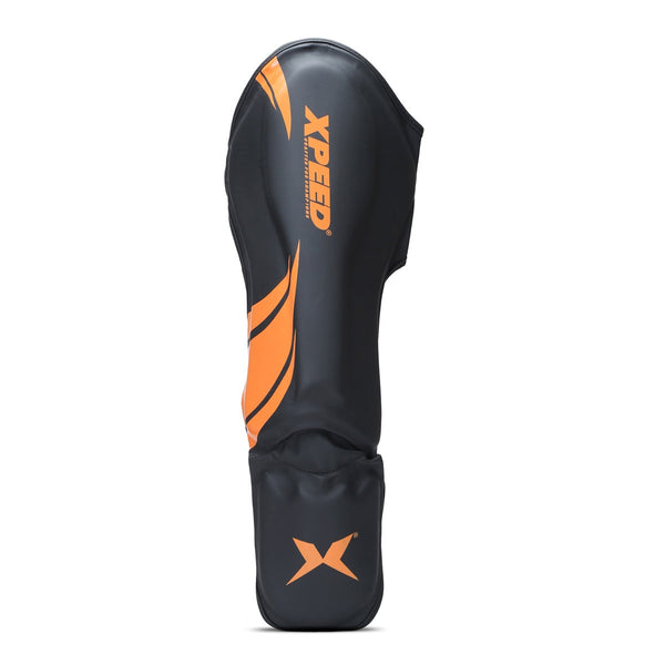 XPEED XP1806 Shin Pad King Style | High-Quality PU Shell with Thermo Foam Padding | Raised Shin & Foot Ridge | Professional MMA & Muay Thai Shin Guards
