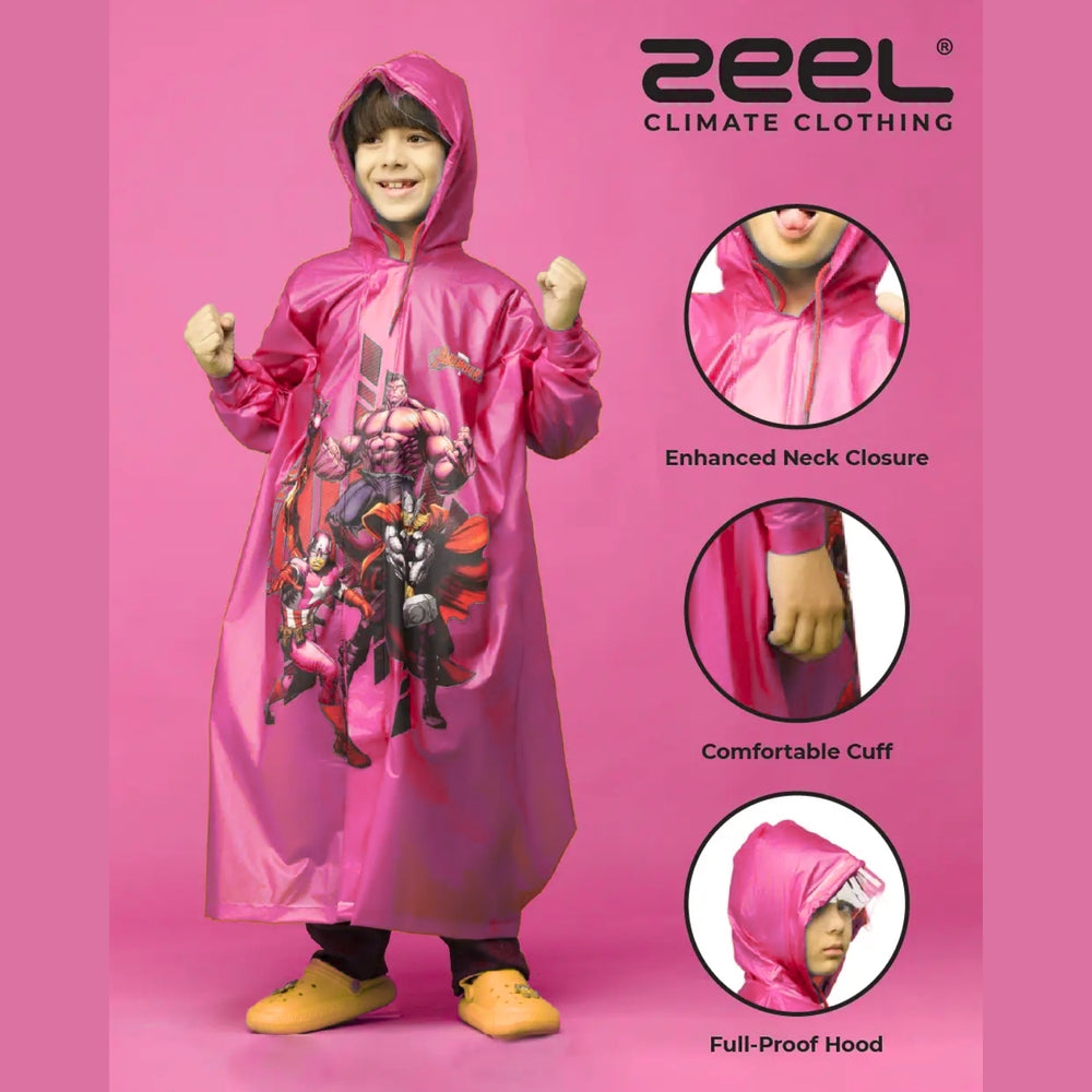 Zeel PG05 Kids Full Raincoat | Waterproof Full-Length Rainwear for Children - Best Price online Prokicksports.com