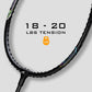 HUNDRED Powertek 200 Strung Badminton Racquet | Lightweight 95g | Head-Heavy Balance | Flexible Shaft | G5 Grip | Ideal for Intermediate Players - Best Price online Prokicksports.com