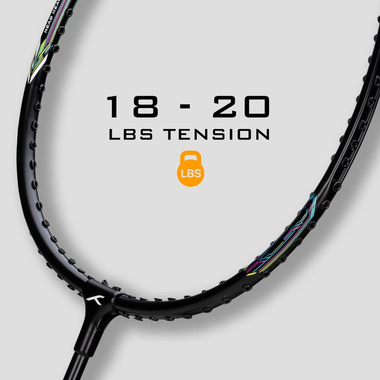 HUNDRED Powertek 200 Strung Badminton Racquet | Lightweight 95g | Head-Heavy Balance | Flexible Shaft | G5 Grip | Ideal for Intermediate Players - Best Price online Prokicksports.com